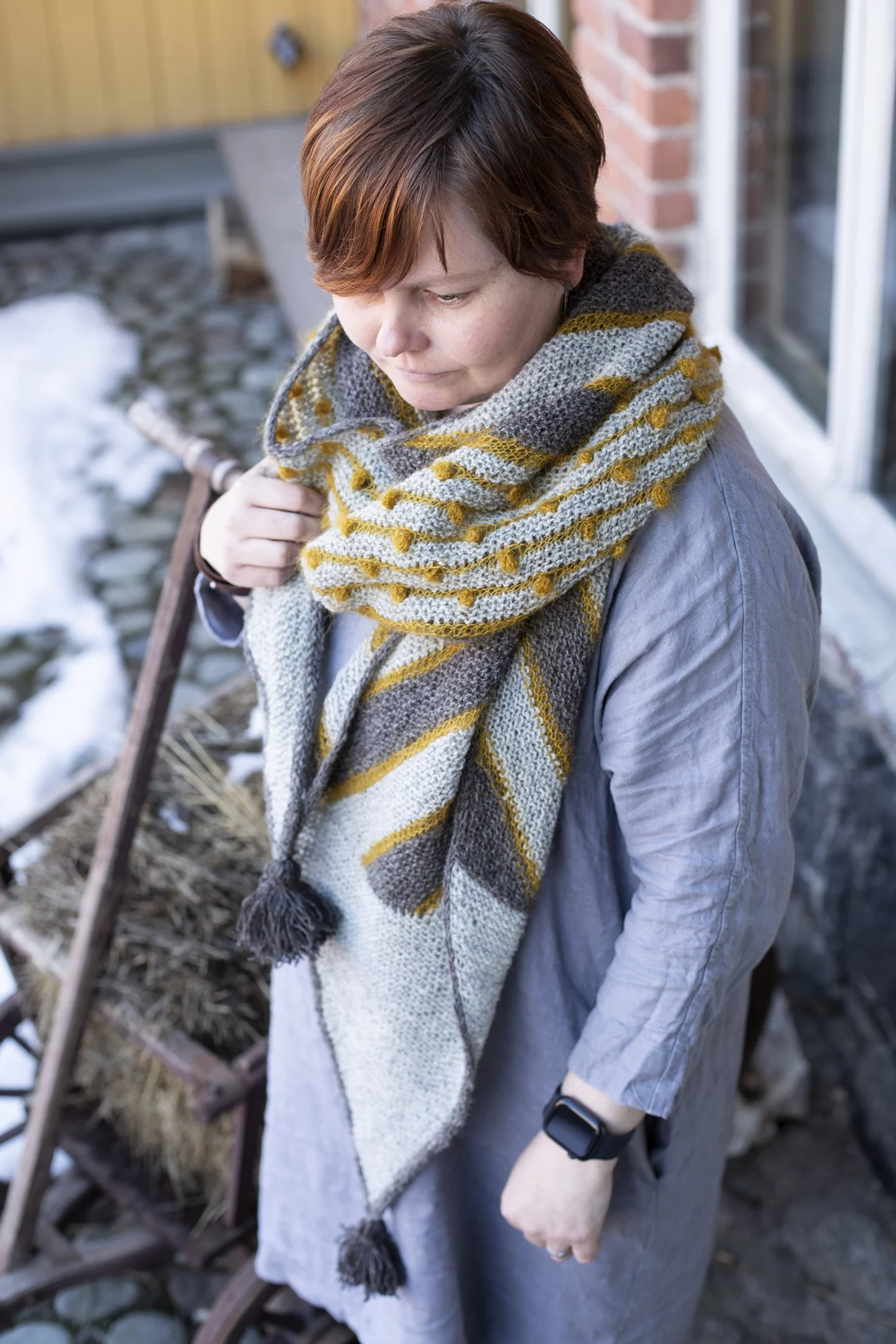Live in Peace Shawl PDF Pattern Finnish
