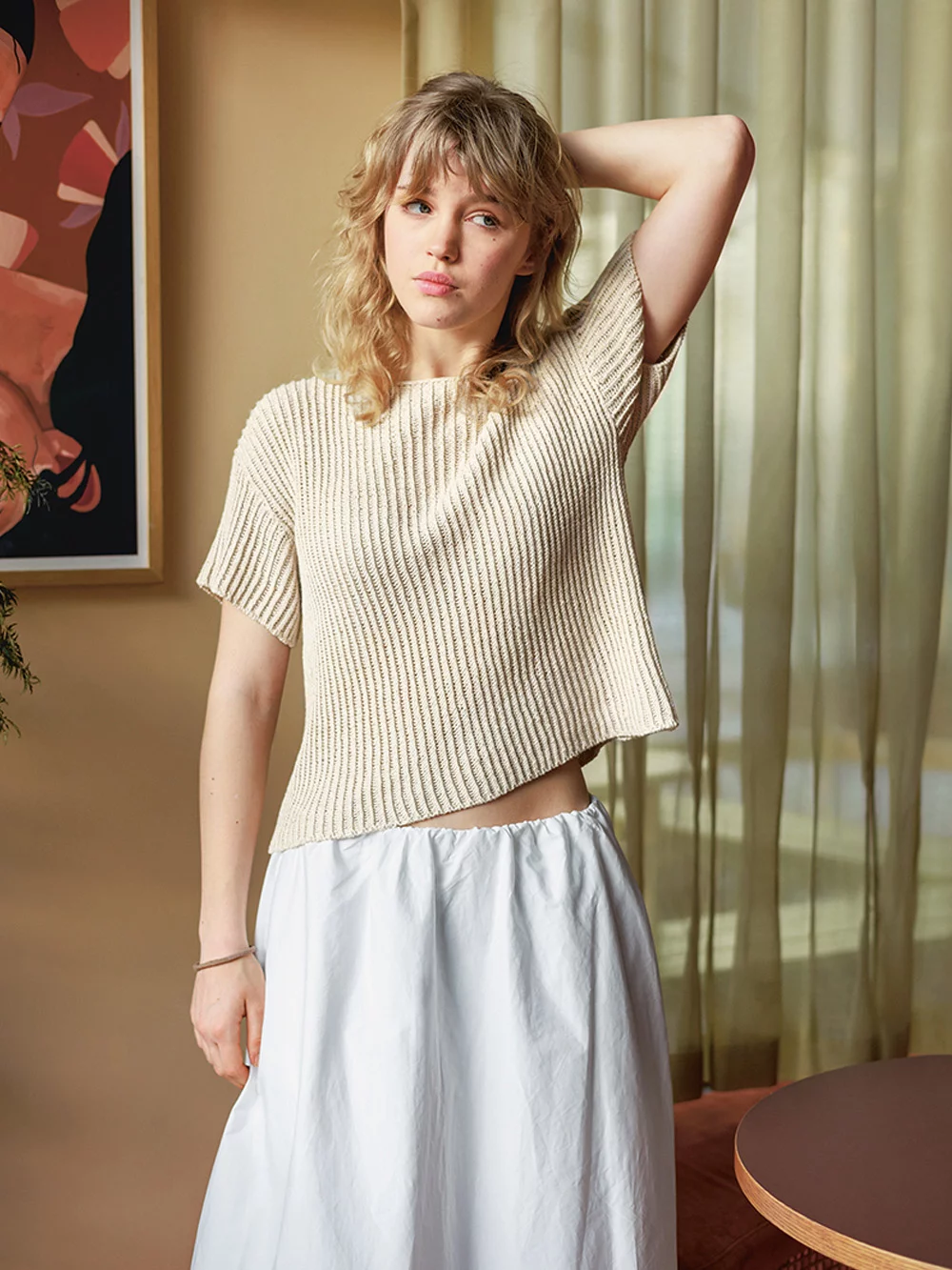 Sandnes Garn 2404-7 Fenny Tee Pattern english