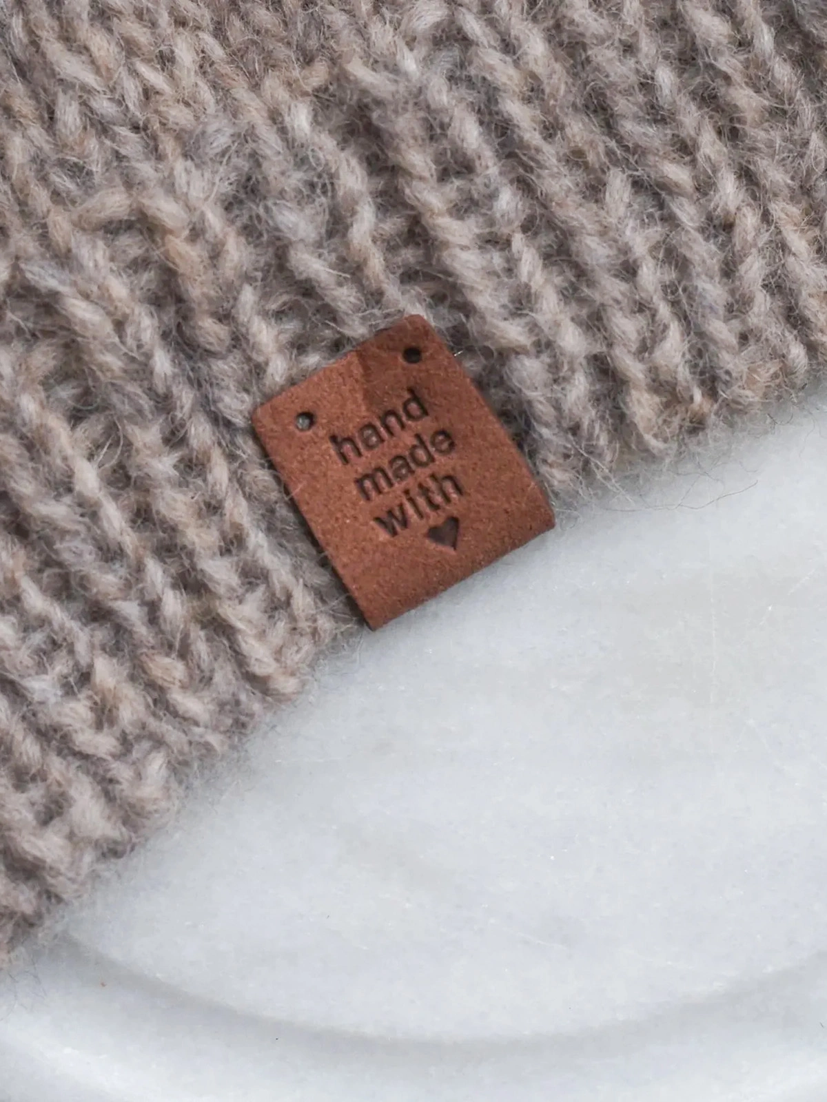 KNITS PU Leather Tags