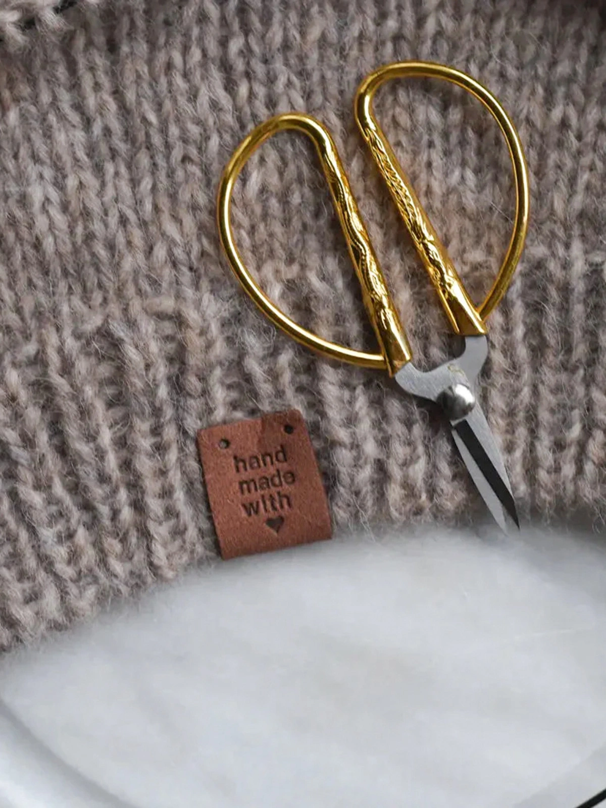 KNITS PU Leather Tags Keinonahkamerkki