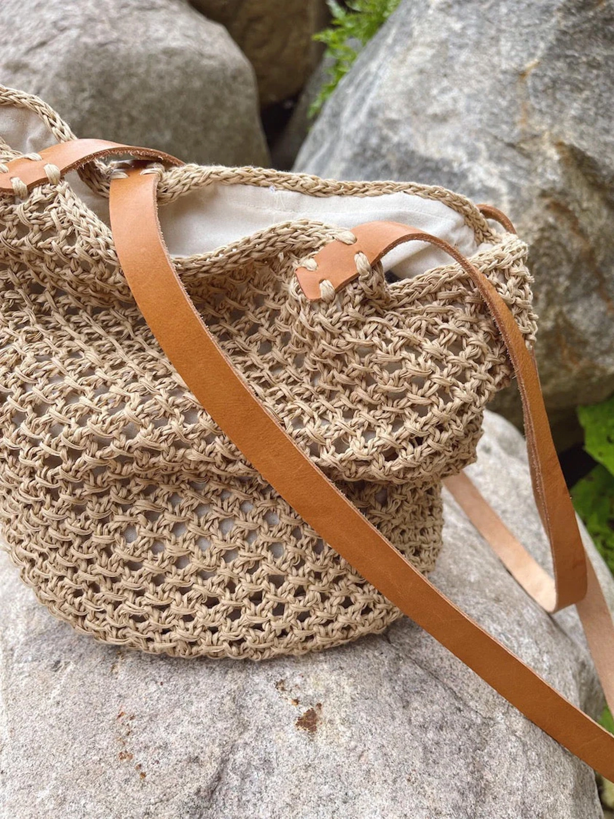 PetiteKnit Lining for Round bottom bag C 60cm Natural