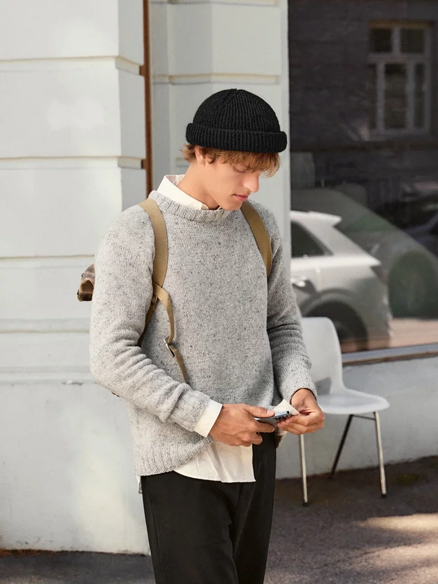 Sandnes Garn 2412-6 Mr. Hipster beanie pipon neuleohje englanniksi