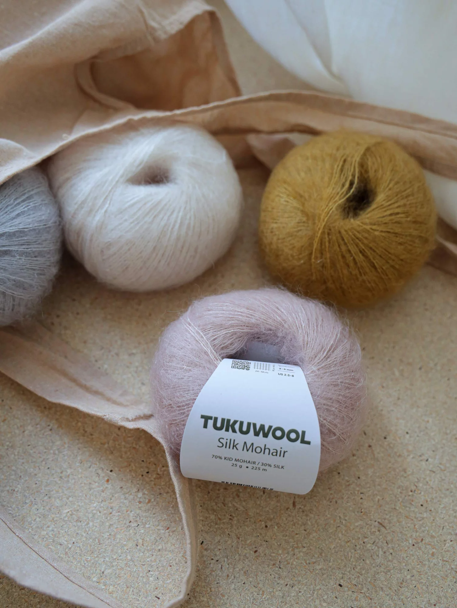 Scandinavian Tukuwool Silk Mohair yarn from Finland