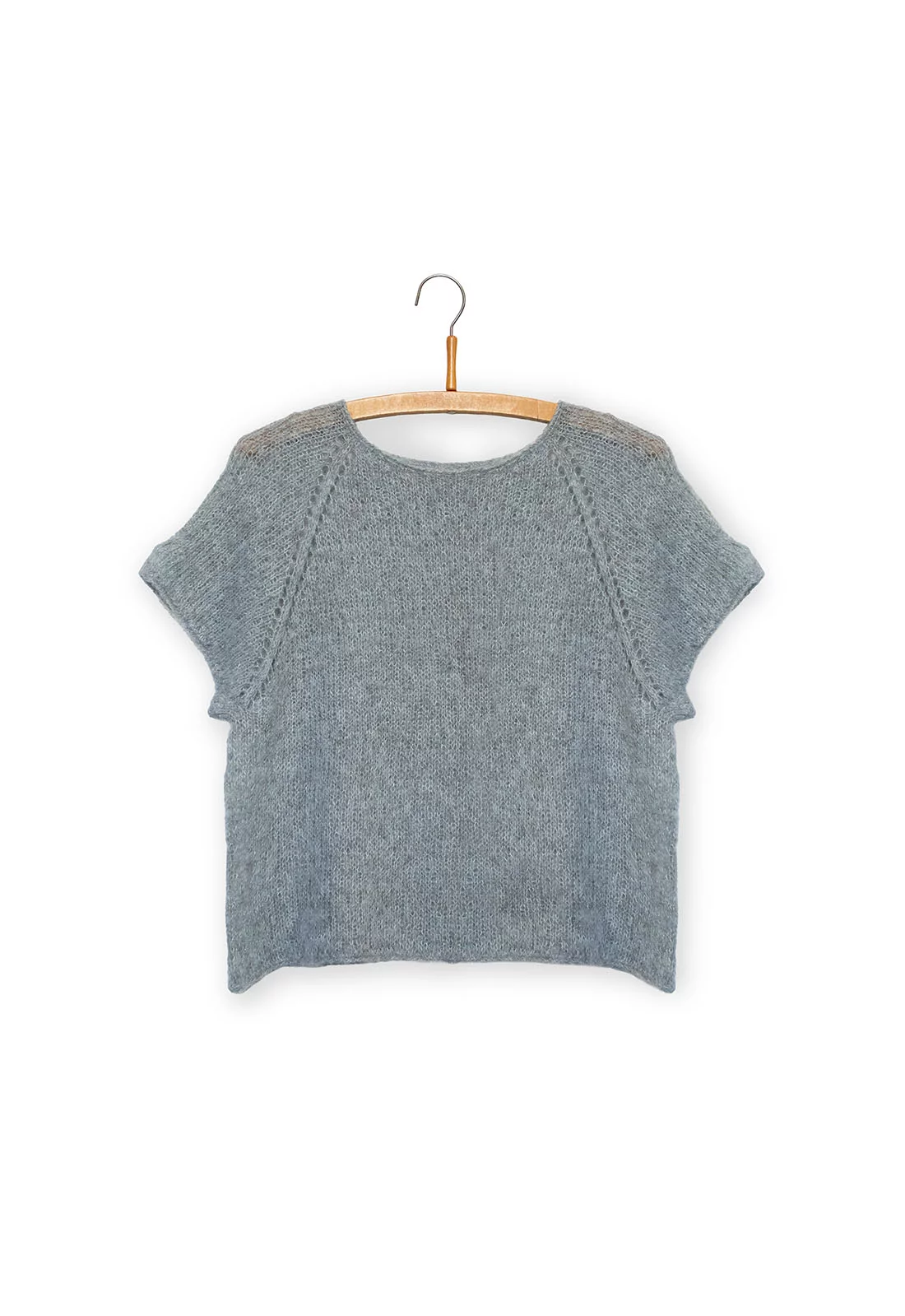 Isager Soft Fine Bluebell knit top