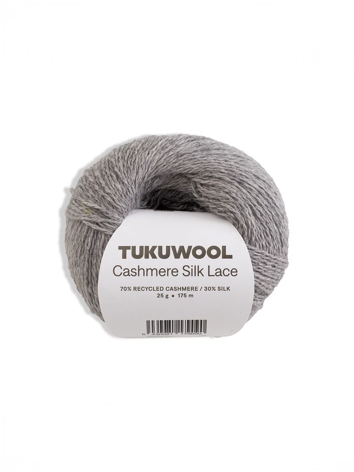 Tukuwool Cashmere Silk Lace 210 Medium Grey