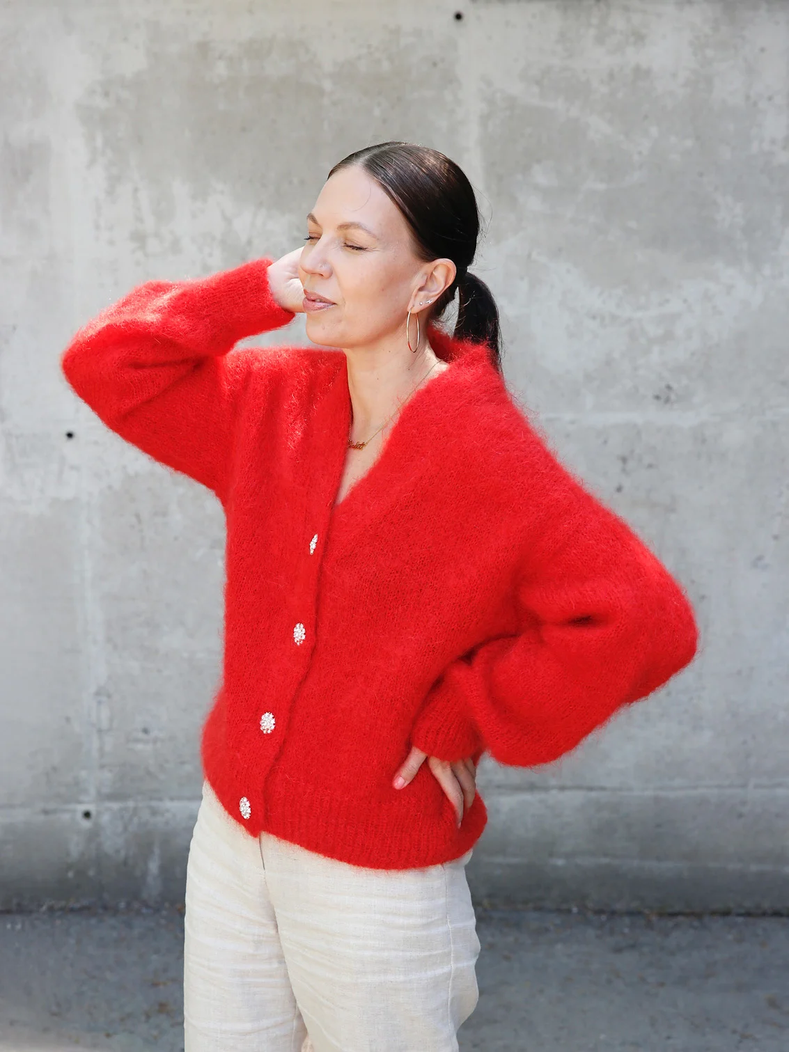 Leeni Hoimela neuleohje Disco Ball neuletakki suomi