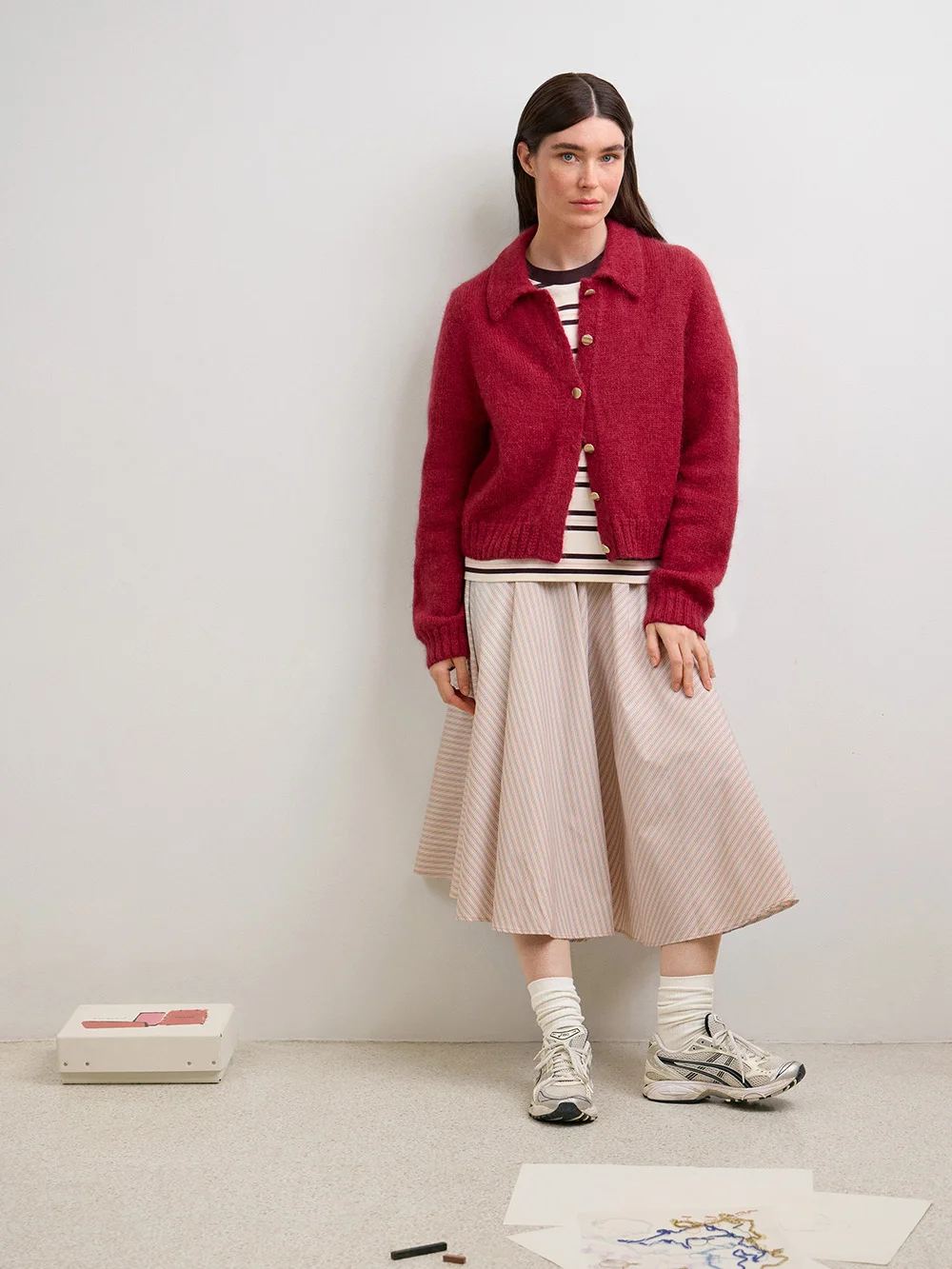 2602-09 Aria Cardigan neuleohje englanti