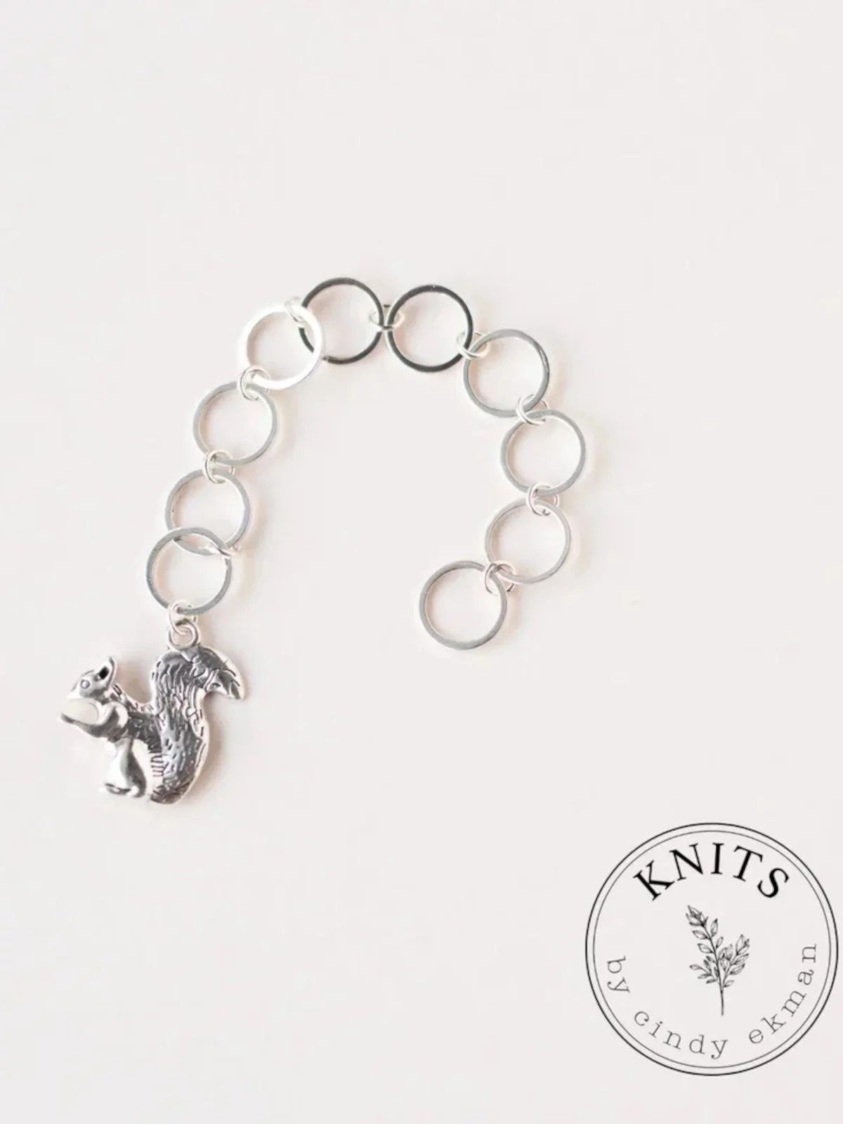 KNITS Row Counter Silver Squirrel