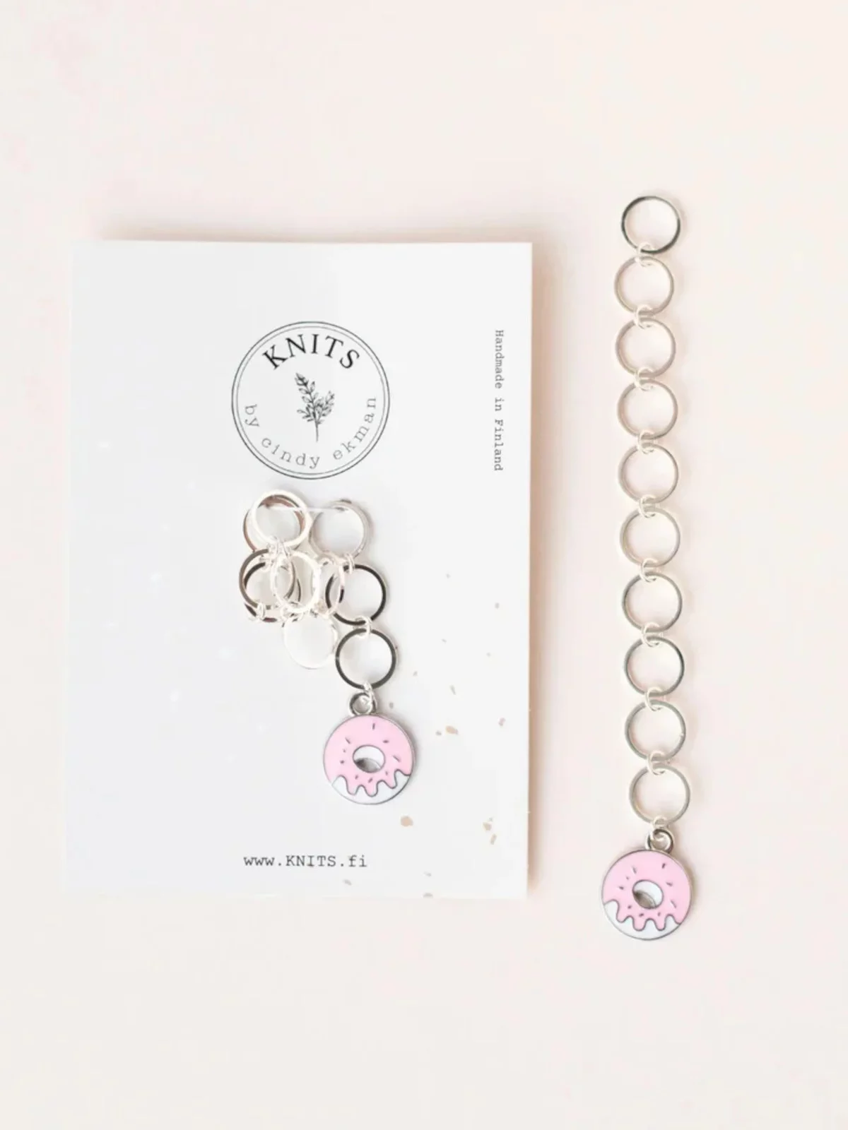 KNITS Row Counter Silver Donut