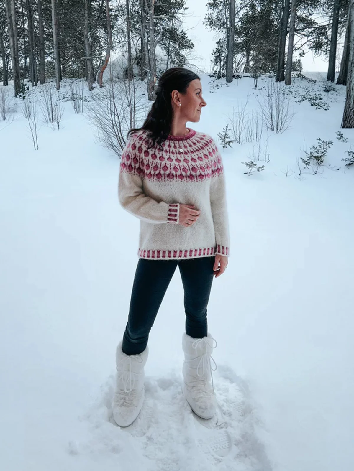 Sisu Knitwear Raspberry Sweater