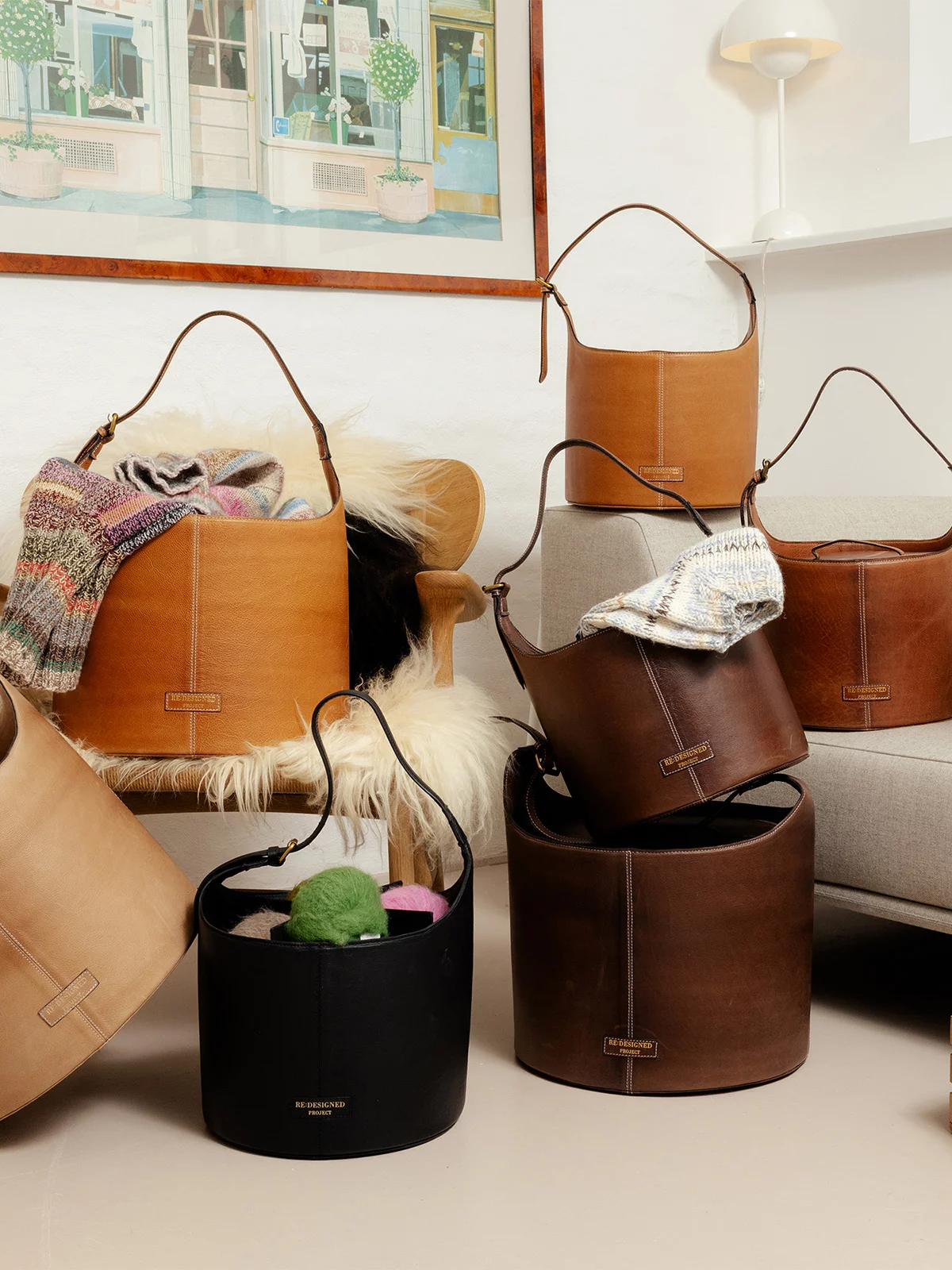 RE:DESIGNED Project 27 Big Leather Bucket