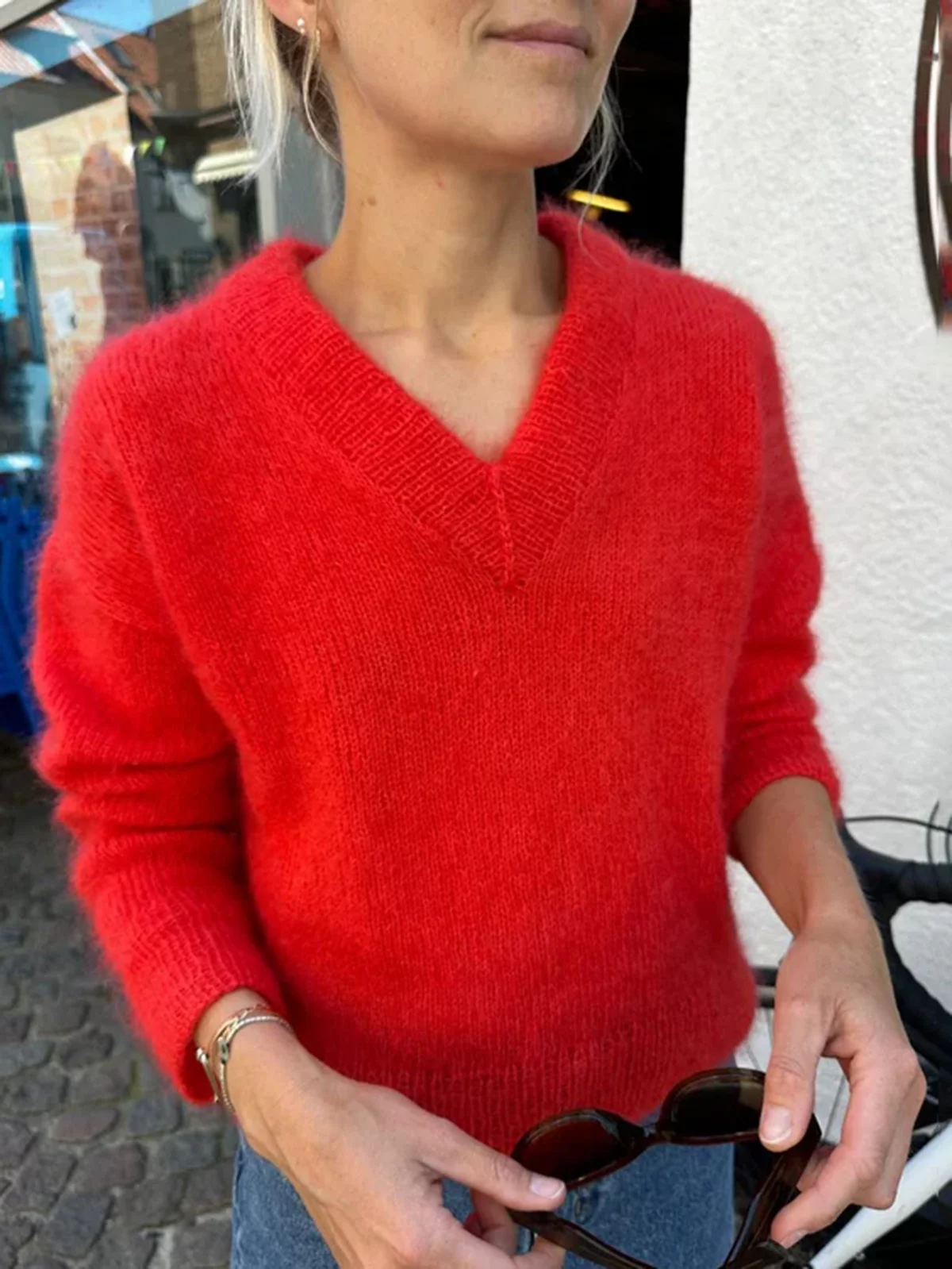 PetiteKnit Stockholm Sweater V-Neck