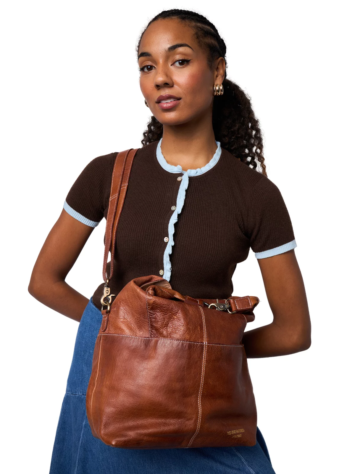 RE:DESIGNED Project 100 Leather Bag, Walnut