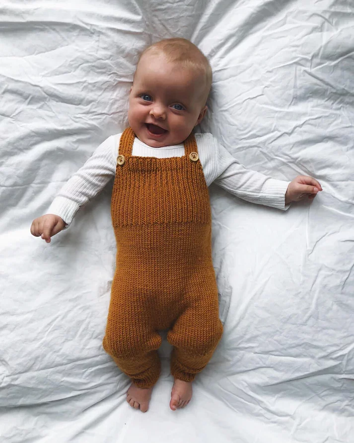PetiteKnit Willum's Overalls Pattern, Finnish
