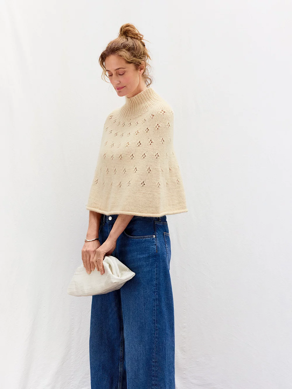 Sandnes 2606-02 DIY Elodie Poncho Pattern Finnish