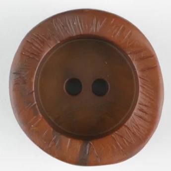 Polyamide Button High Border 20mm Brown