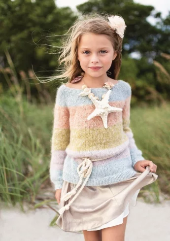 Free Rainbow Sweater Pattern for Kids!