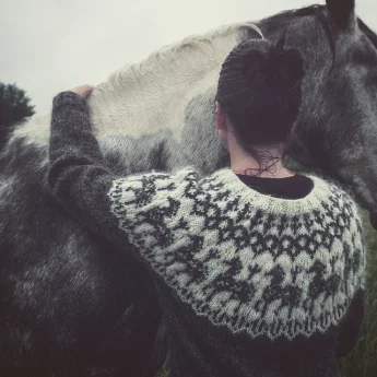 Anna Huolia Hevosen Pattern Print Finnish