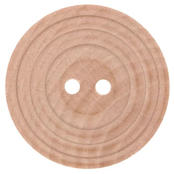Wooden Button Beige 20mm