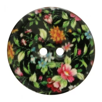 Coconut Button Dark Flower