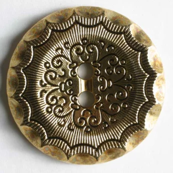 Ornament Button Antique gold 28mm