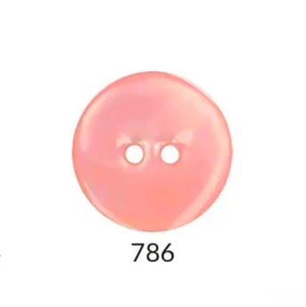 Pearl Button Enamelled 21.25mm 786 Pink