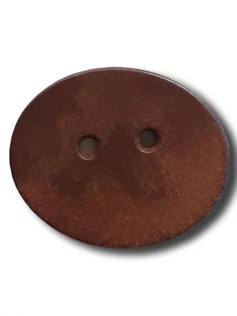 Polyamide button Oval 23mm Brown