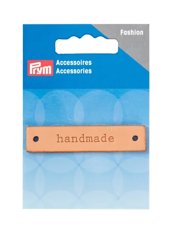 Prym Handmade Leather Tag Regtangle 60x13mm