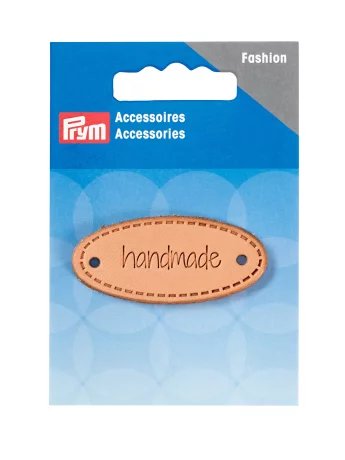 Prym Handmade Leather Tag oval 50x20mm