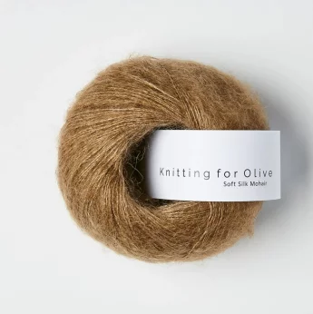 Knitting for Olive Soft Silk Mohair Nut Brown