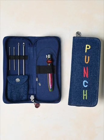 KnitPro Vibrant Wood Punch Needle Set Tuftaussetti