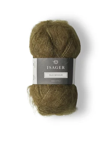 Isager Silk Mohair 68 Dark olive