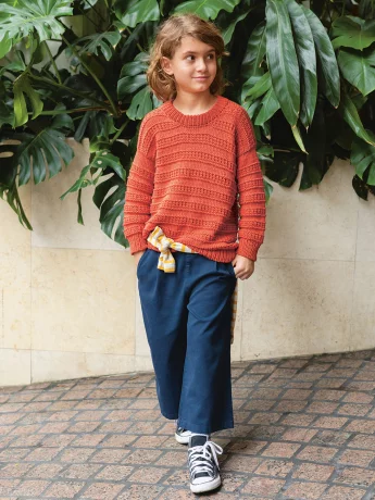 Sandnes 2405-4 Fillip Sweater Junior Pattern english