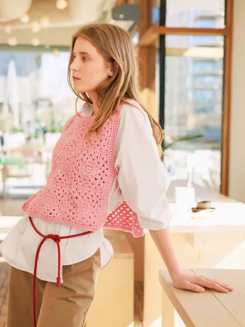 Sandnes 24_1 Sunny Slipover Crochet Pattern english