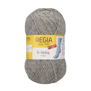 Regia Uni 6-ply 50g 00033 Meleerattu harmaa