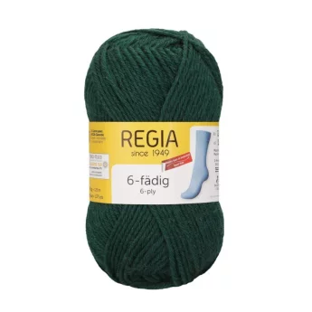 Regia Uni 6-ply 50g 00327 Tummanvihreä