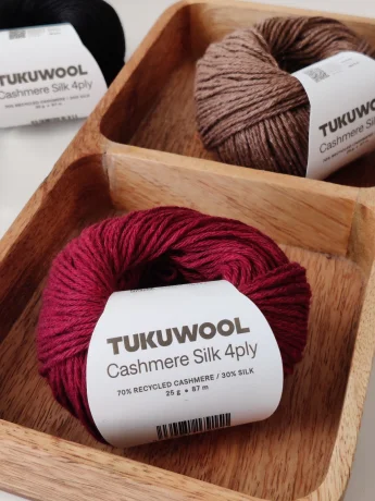Tukuwool Cashmere Silk 4Ply