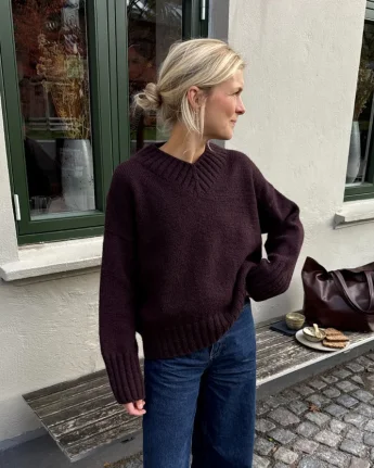 Hannah Sweater V-neck neuleohje suomi