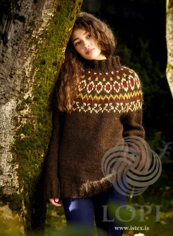 Hvammur Icelandic Sweater Knitting Pattern, En PDF