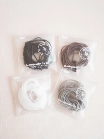 KNITS Resting Cables in ziplock bags