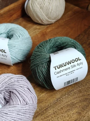 Tukuwool Cashmere Silk 4Ply