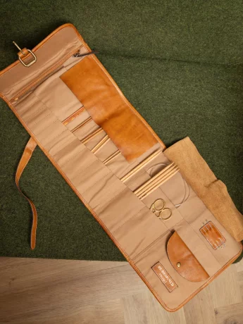 RE:DESIGNED Project 52 Needle Case, Burned Tan