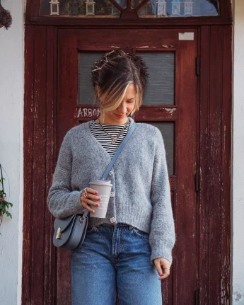 Kutovakika Darling Cardigan neuleohje, englanti