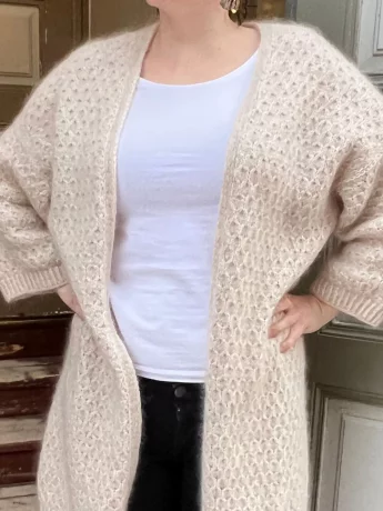 Anne Ventzel Cardi Cocoon Beige L-XL