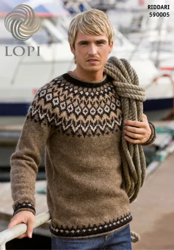Kaarrokepaita lankapaketti L-2XL, Riddari ruskea