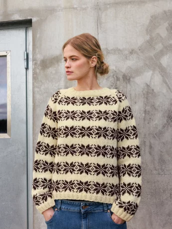 Sandnes 2609-01 Alvar Sweater neuleohje englanti