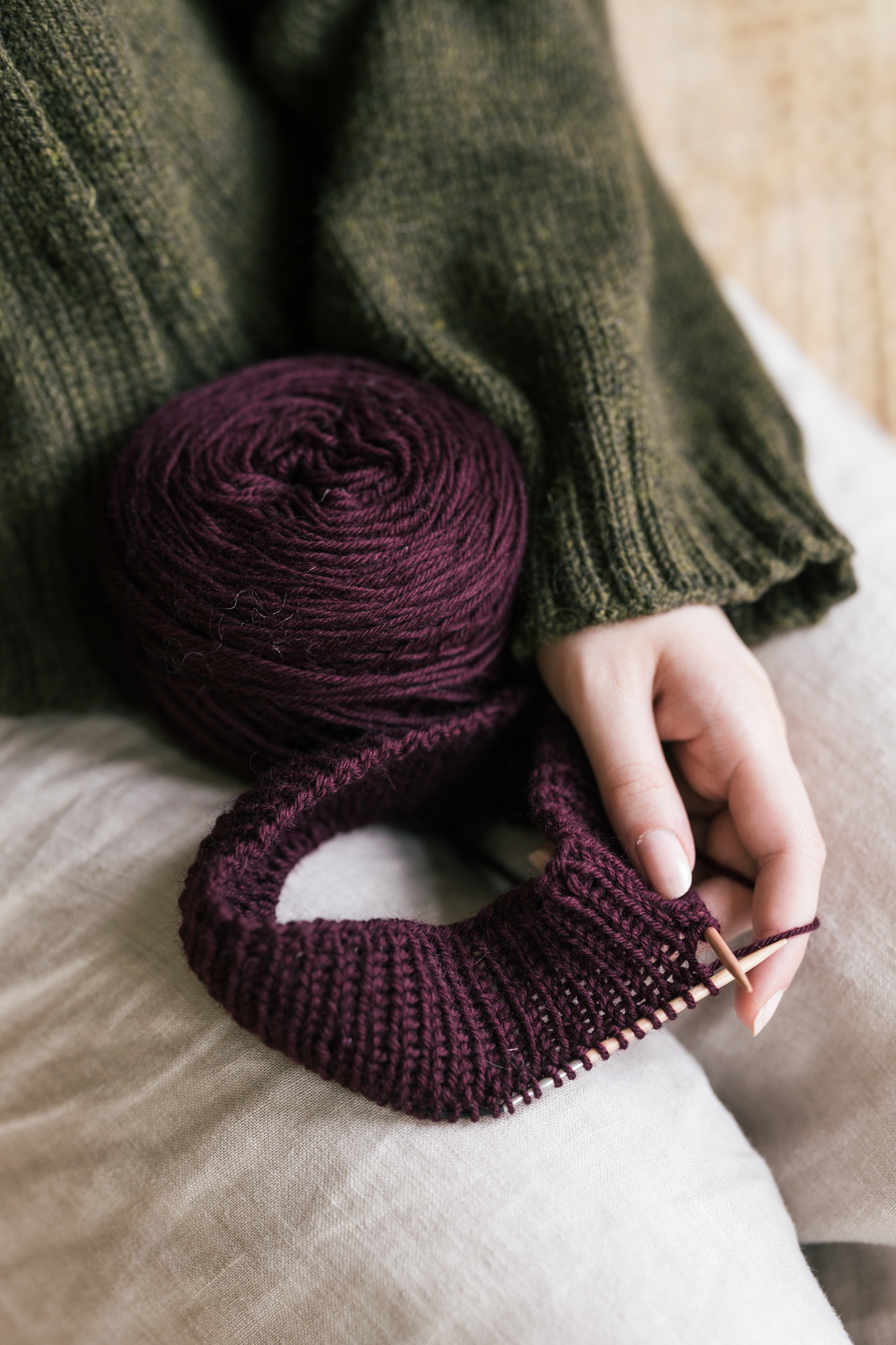 Novita Laine DK ja 4ply langat Neulottu takki Novita laine dk ja neule Novita laine 4ply